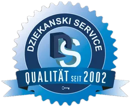 Qualitätssiegel: DZIEKANSKI SERVICE – Qualität seit 2002